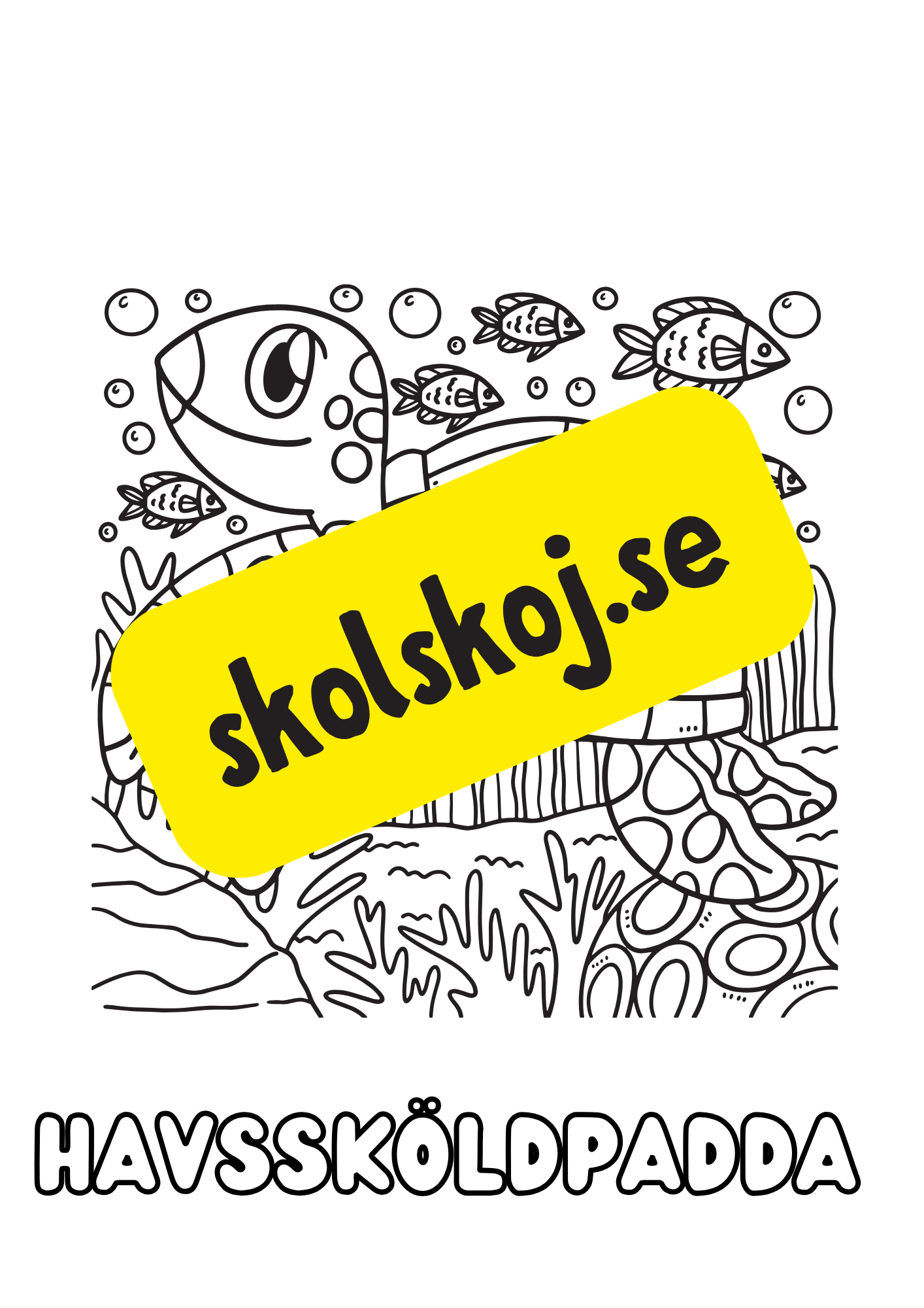 Färgläggningsbok - Djur (25 sidor)