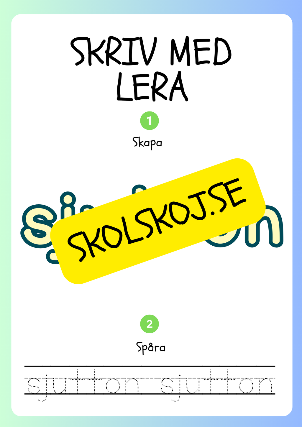 Skriv med lera - Siffror och tal - 1 - 20