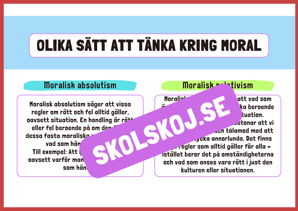 Etik och moral - Häfte