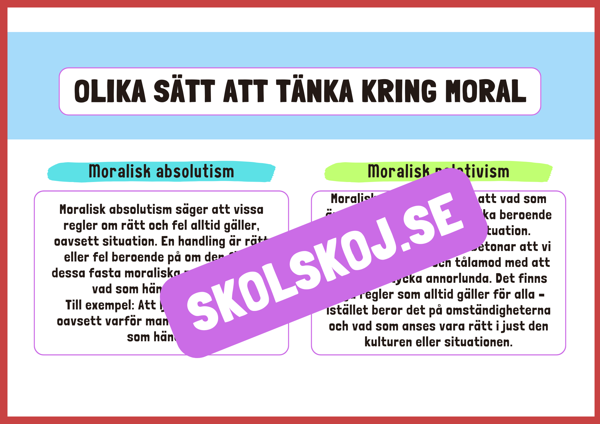 Etik och moral - Häfte
