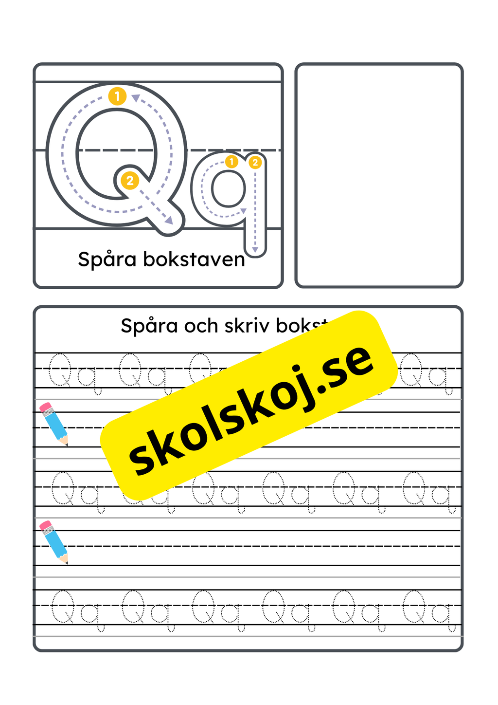 Vi lär oss alfabetet - Hela alfabetet