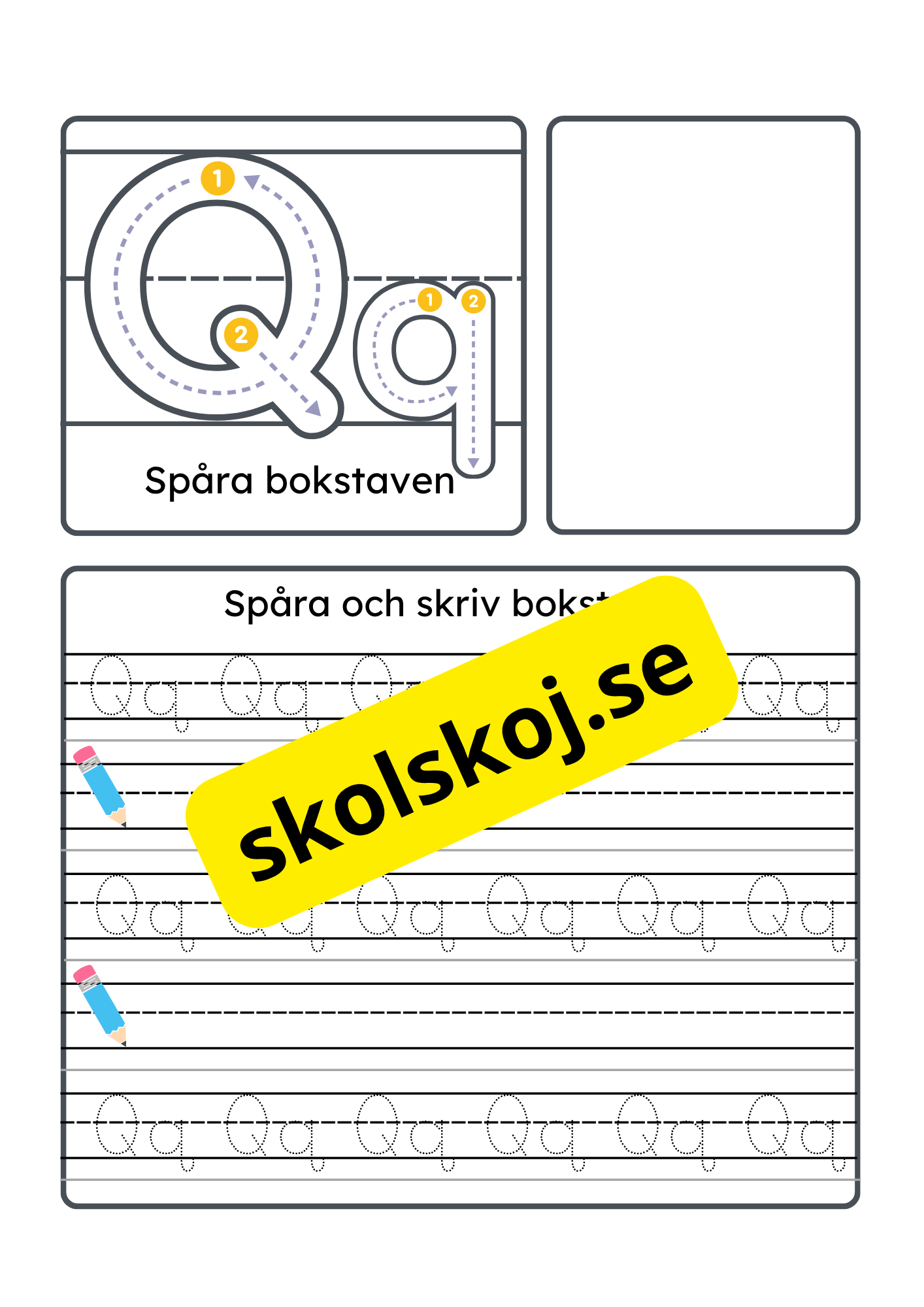 Vi lär oss alfabetet - Hela alfabetet