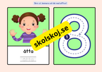 Sifferkort - A5 storlek