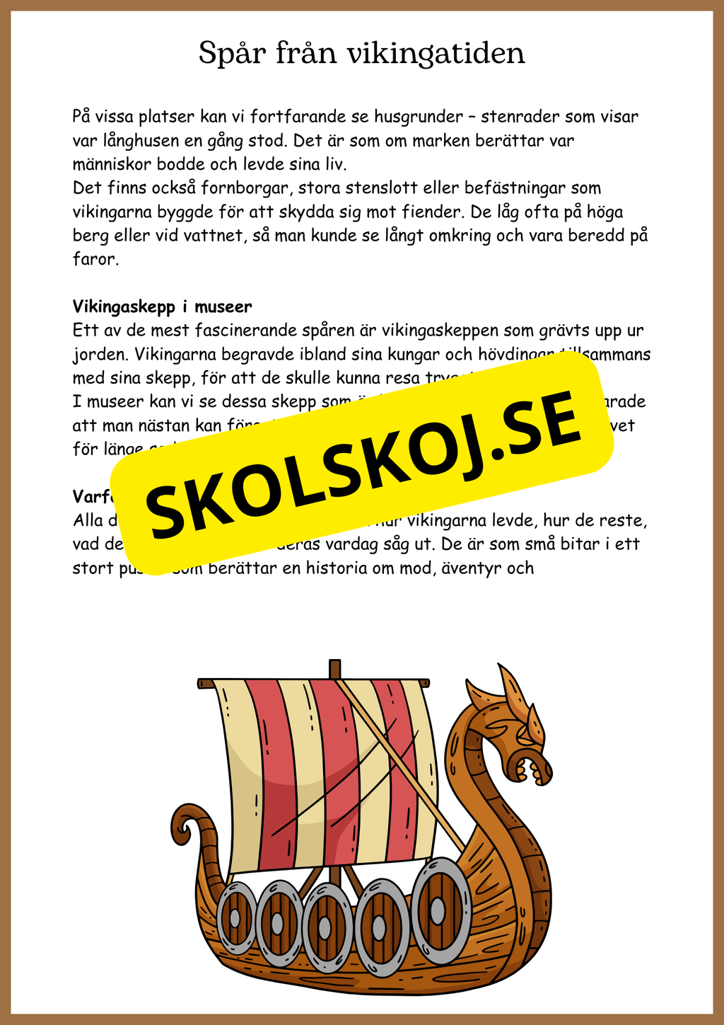 Från stenålder till vikingatid