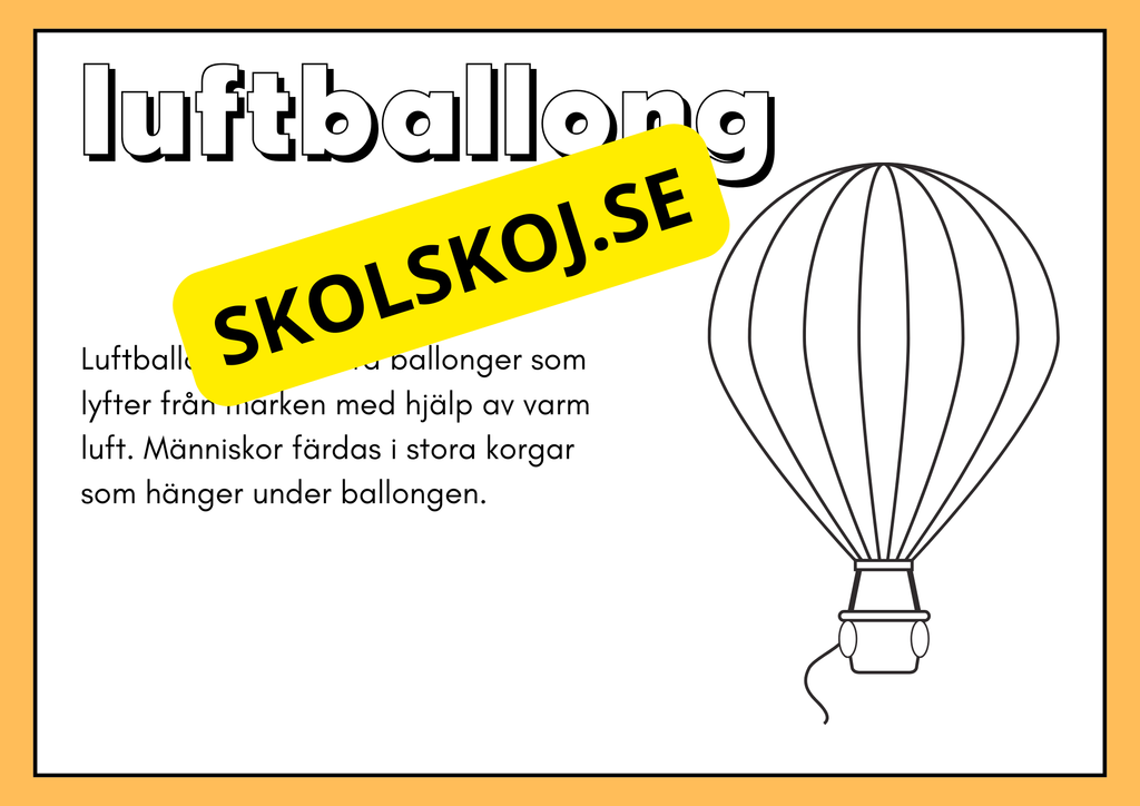 Fordon - Målarbok och fakta