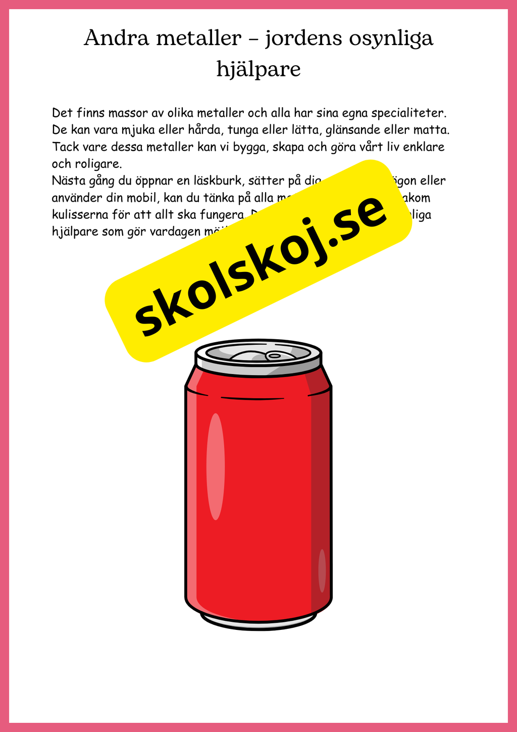 Ämnen överallt - Årskurs 4 - 6