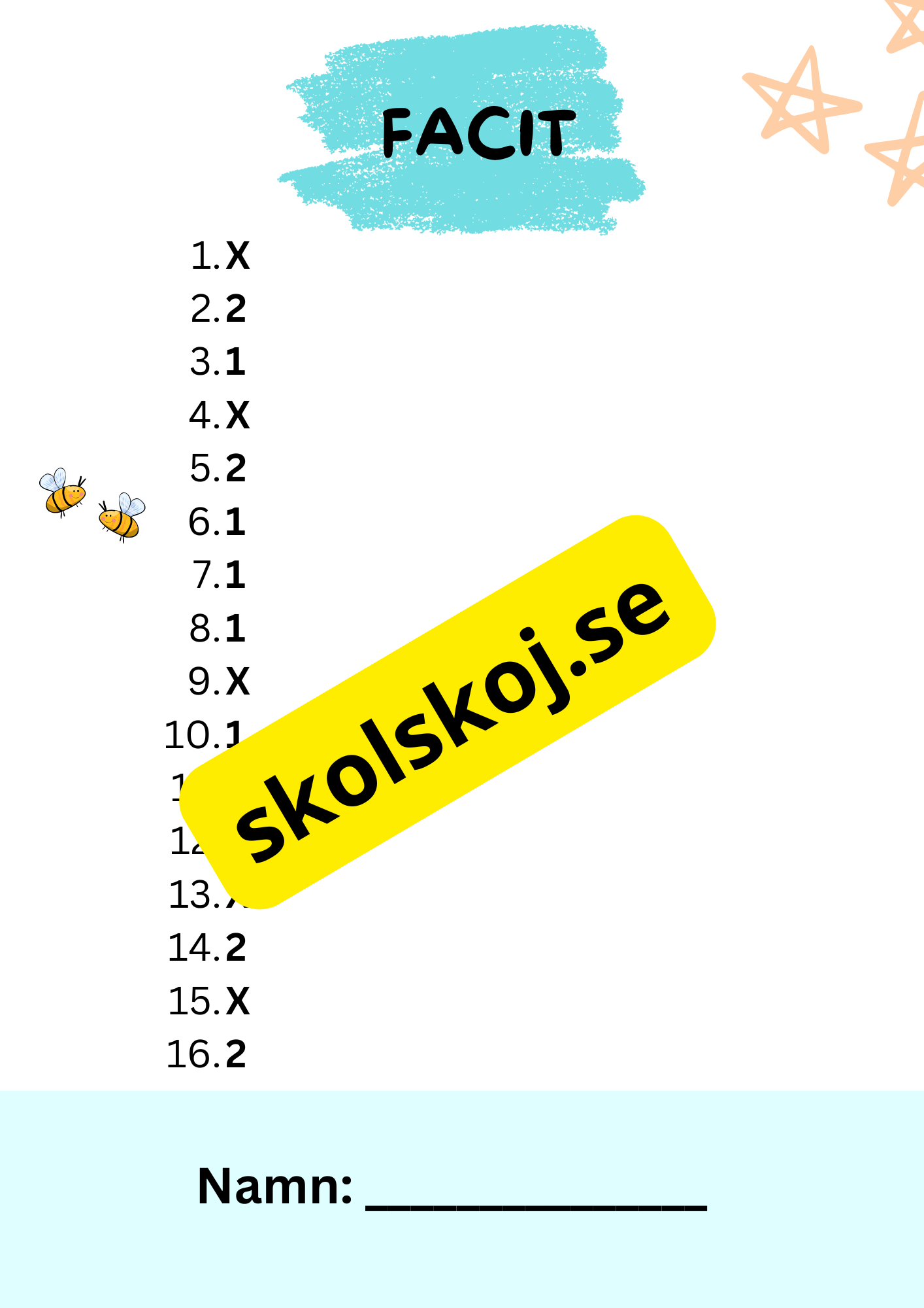 Tipspromenad - Årskurs 5 - Skolstart