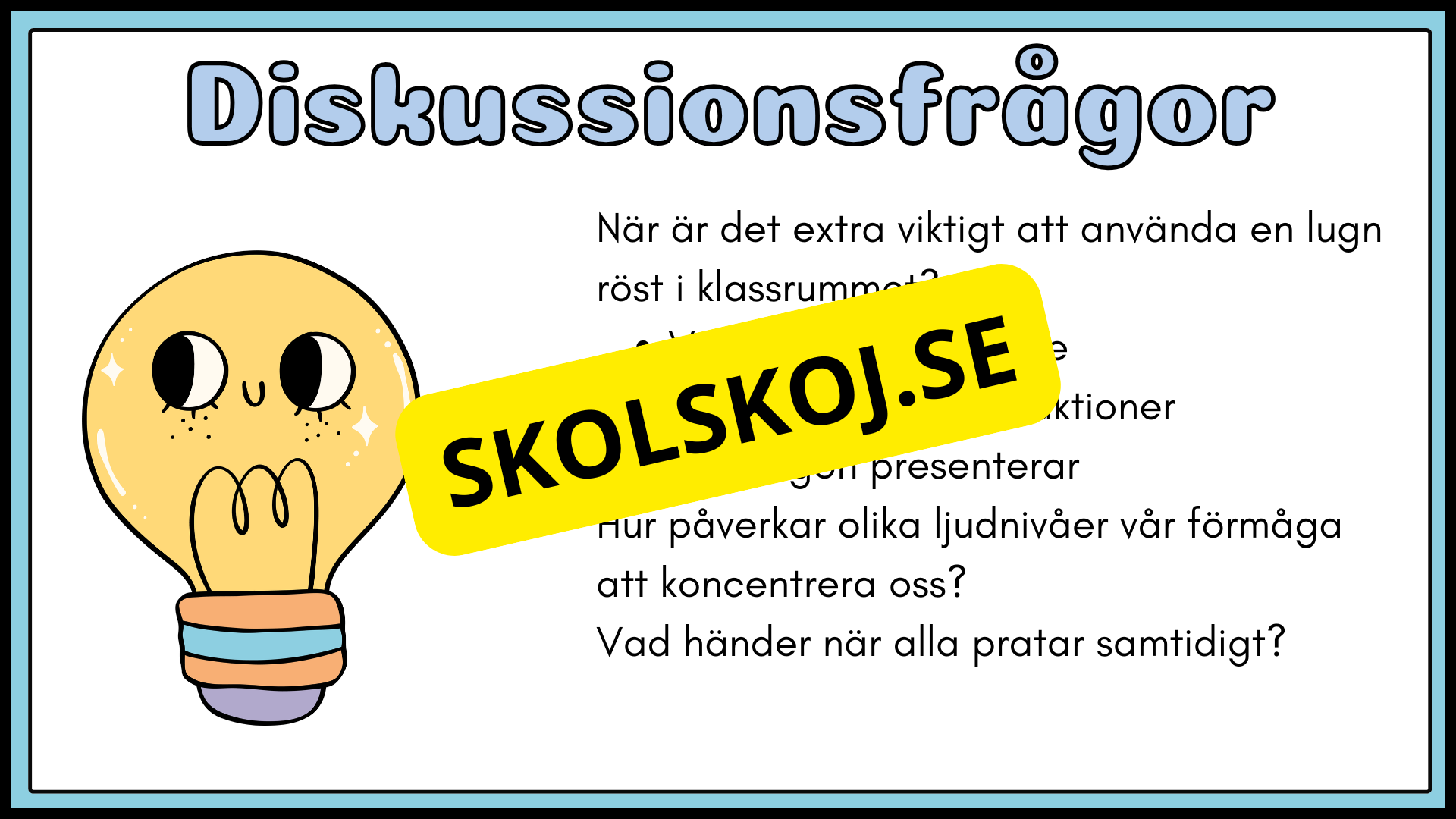 Klassrumsregler - Häfte