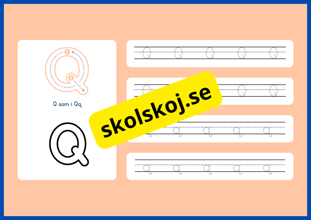 Jag lär mig alfabetet - Spåra bokstäver - Häfte