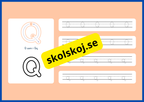 Jag lär mig alfabetet - Spåra bokstäver - Häfte
