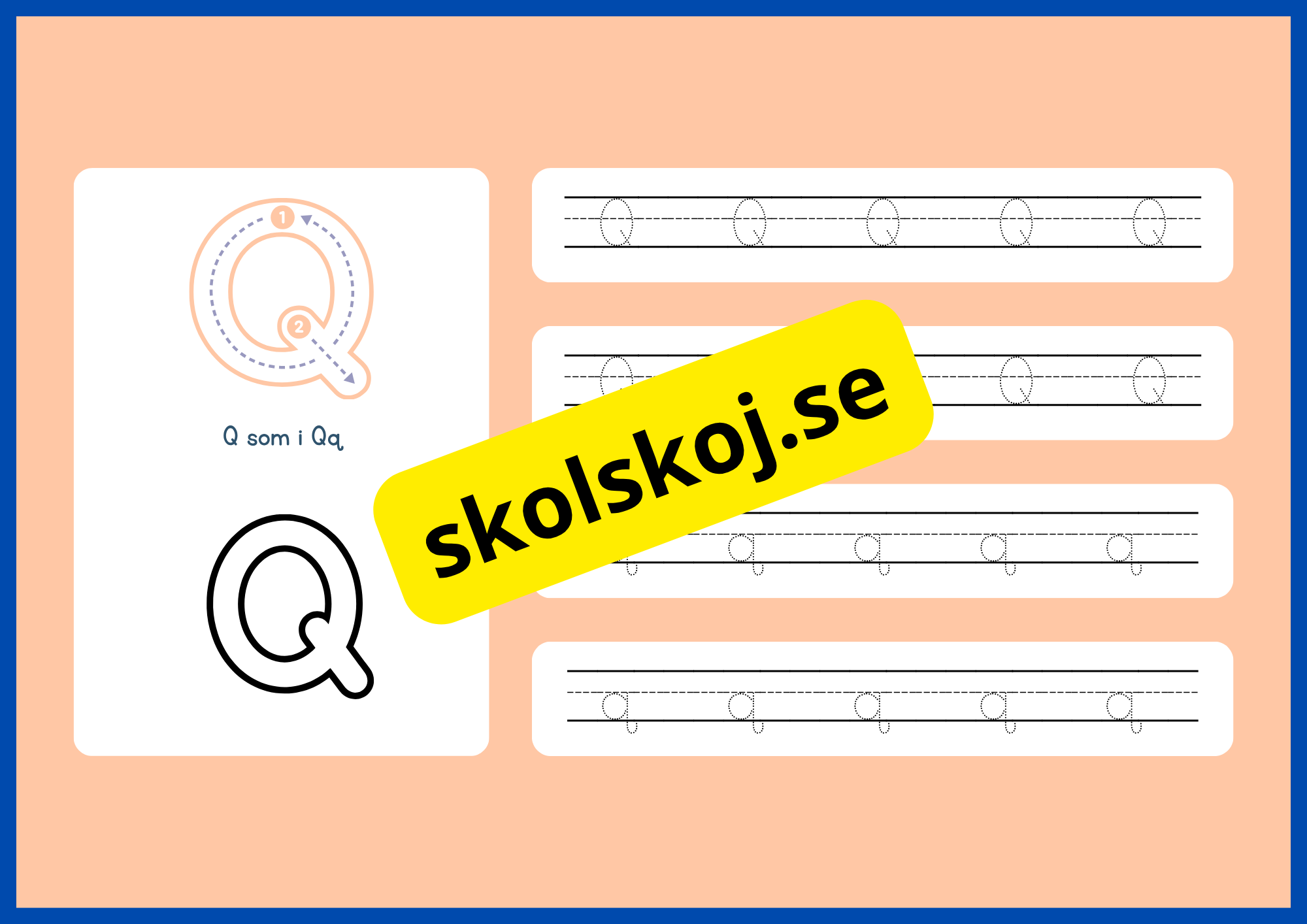 Jag lär mig alfabetet - Spåra bokstäver - Häfte