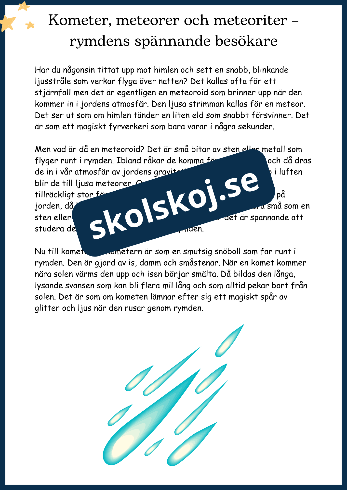 Upptäck universum - Årskurs 4 - 6 (26 sidor)