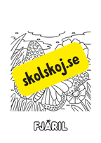 Färgläggningsbok - Djur (25 sidor)
