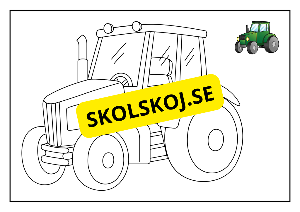 Fordon - Målarbok