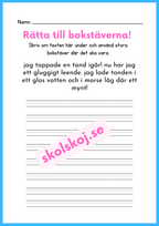 Rätta till bokstäverna