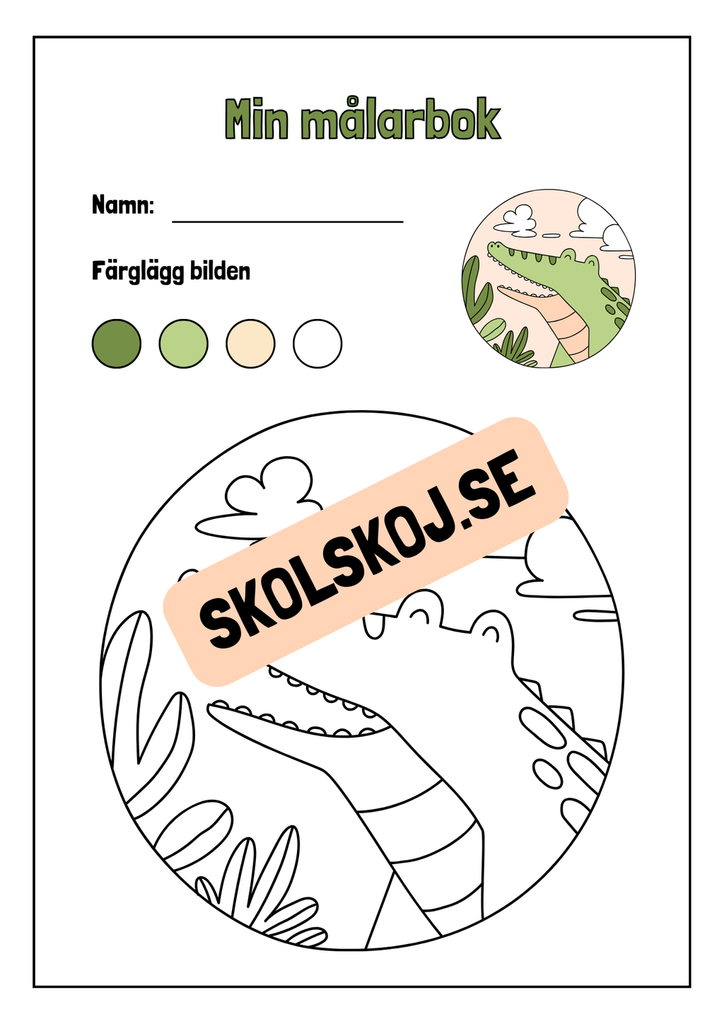 Min målarbok - Häfte