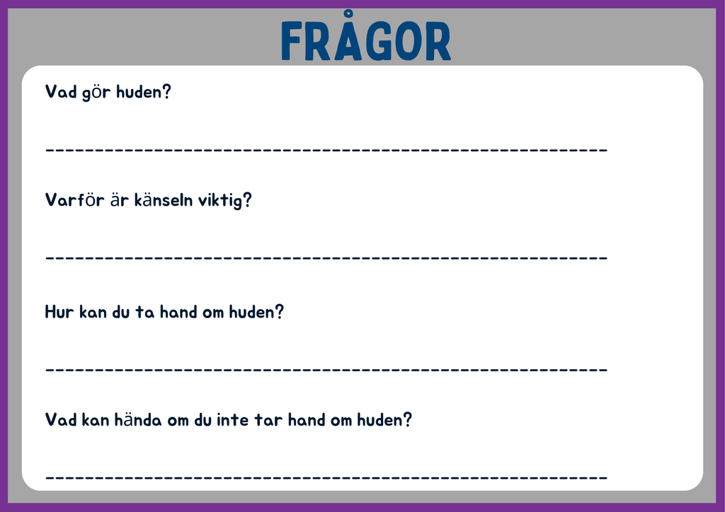Känsel - Presentation + Frågor