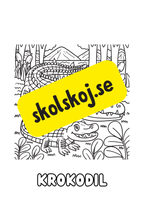 Färgläggningsbok - Djur (25 sidor)