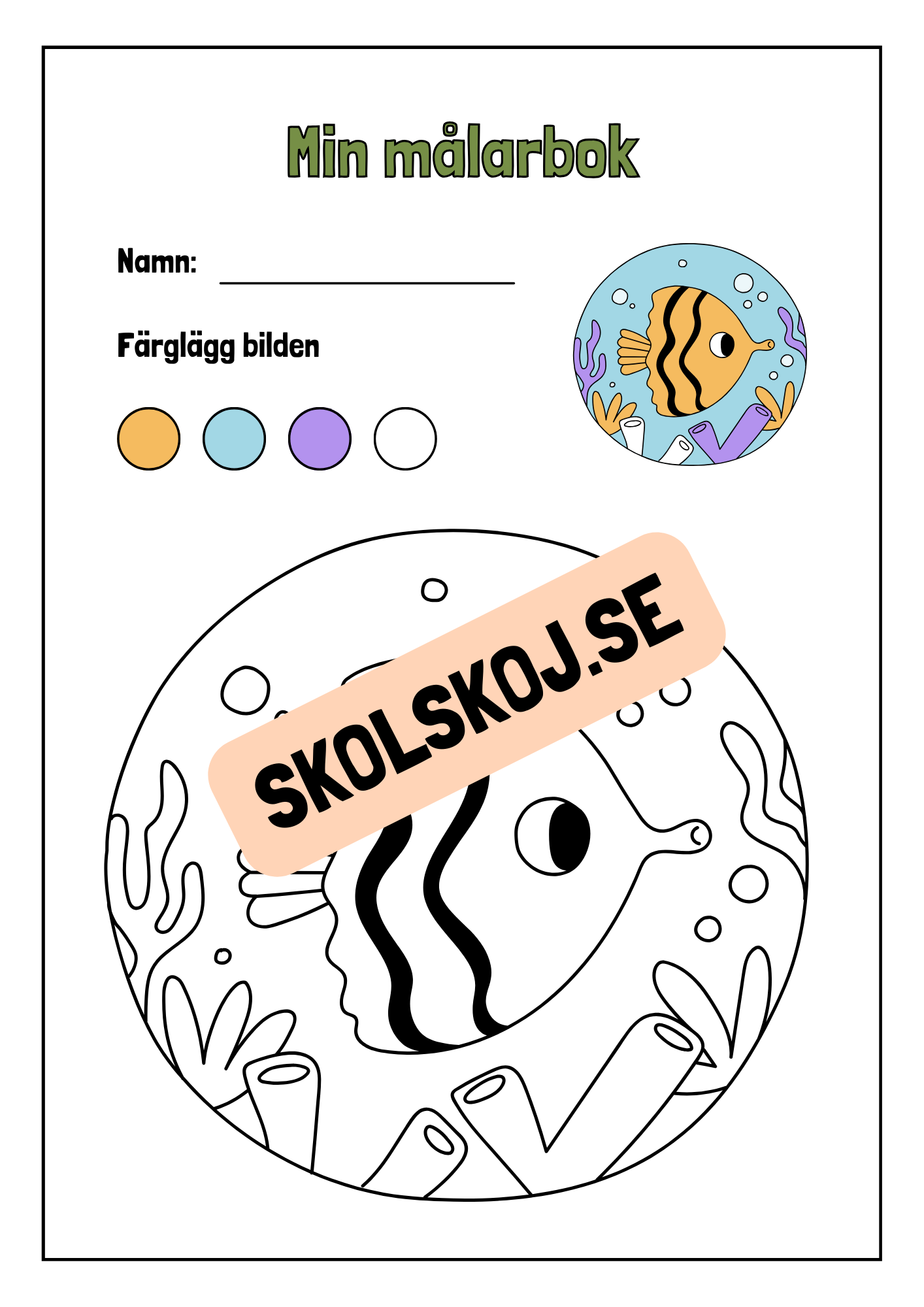 Min målarbok - Häfte