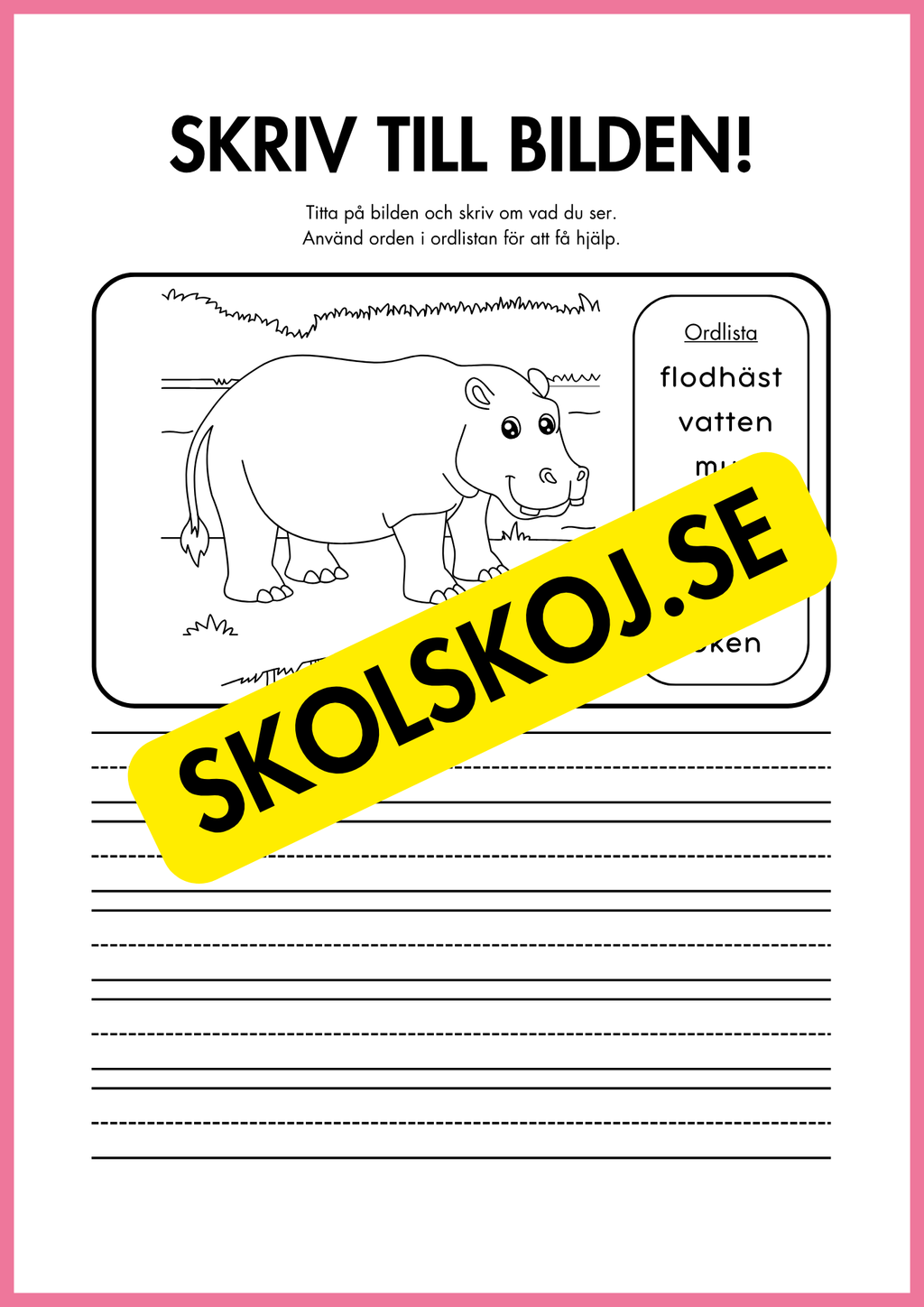 Skriv till bilden - 22 sidor