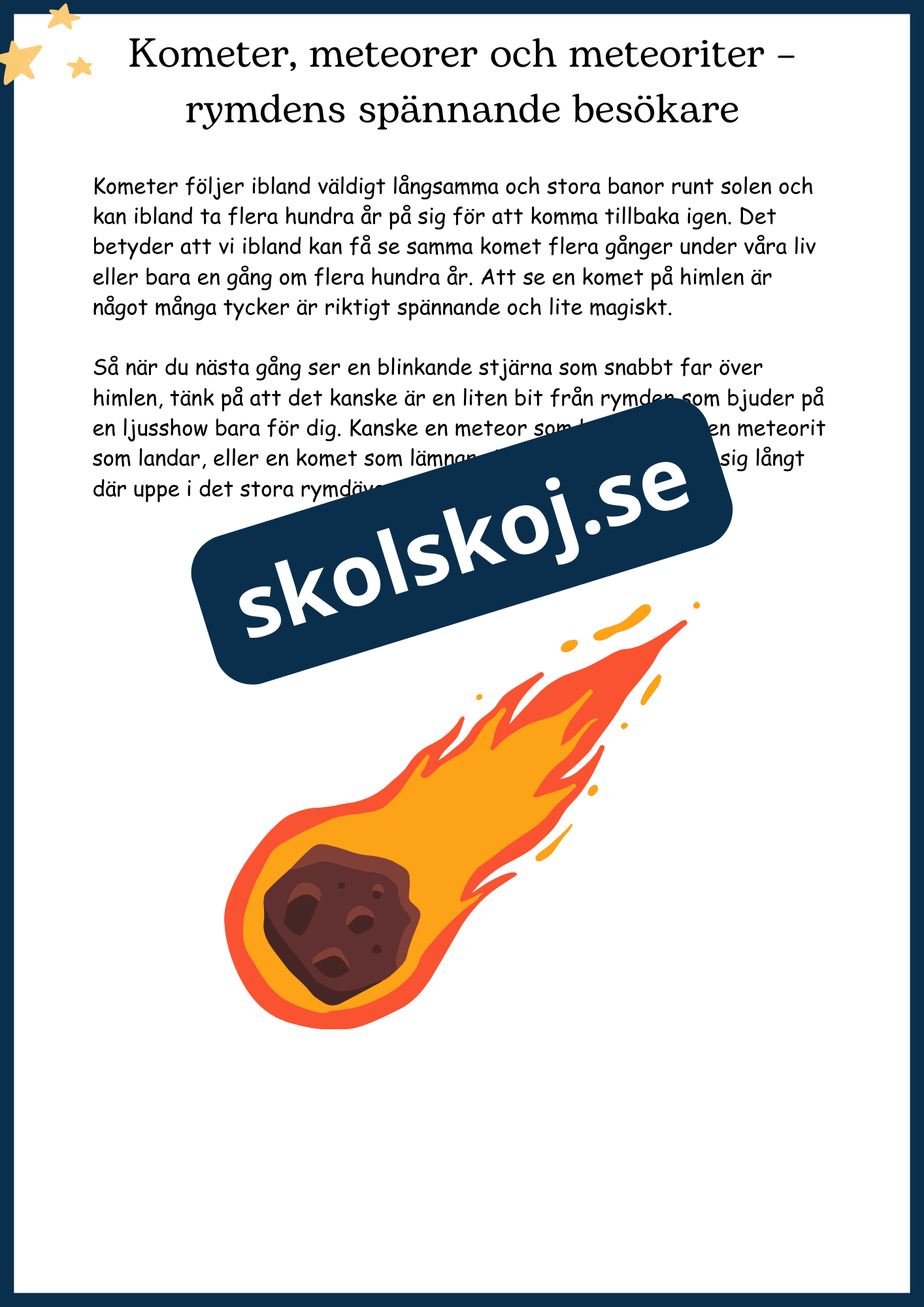 Upptäck universum - Årskurs 4 - 6 (26 sidor)