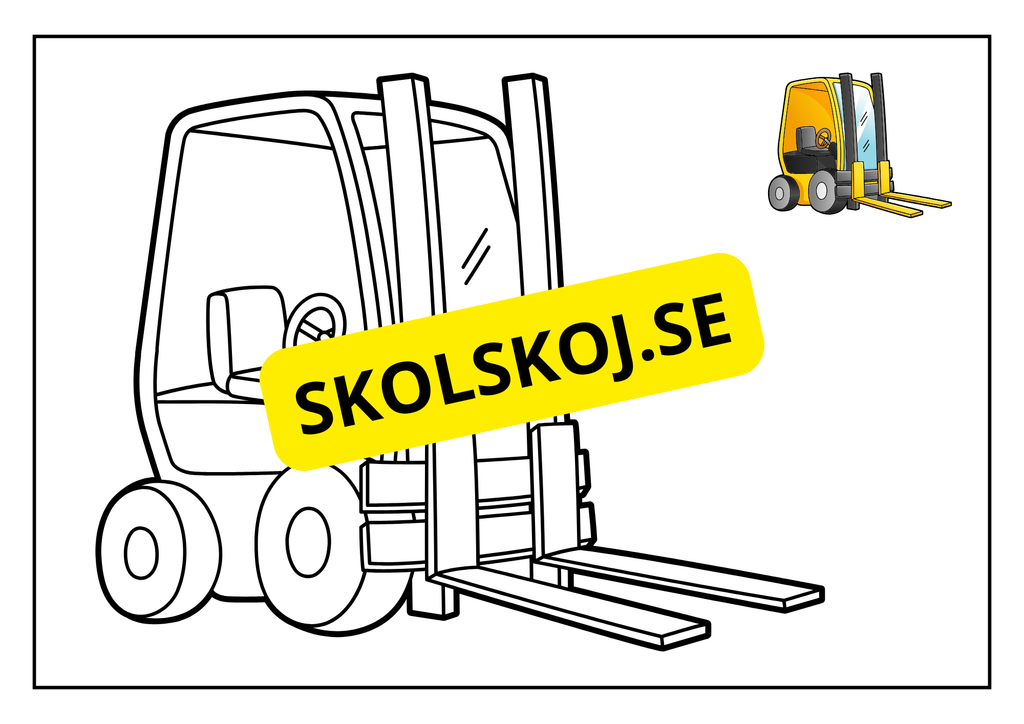 Fordon - Målarbok