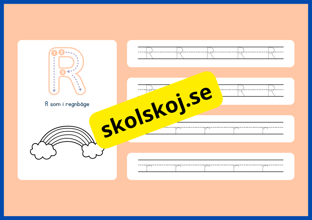 Jag lär mig alfabetet - Spåra bokstäver - Häfte