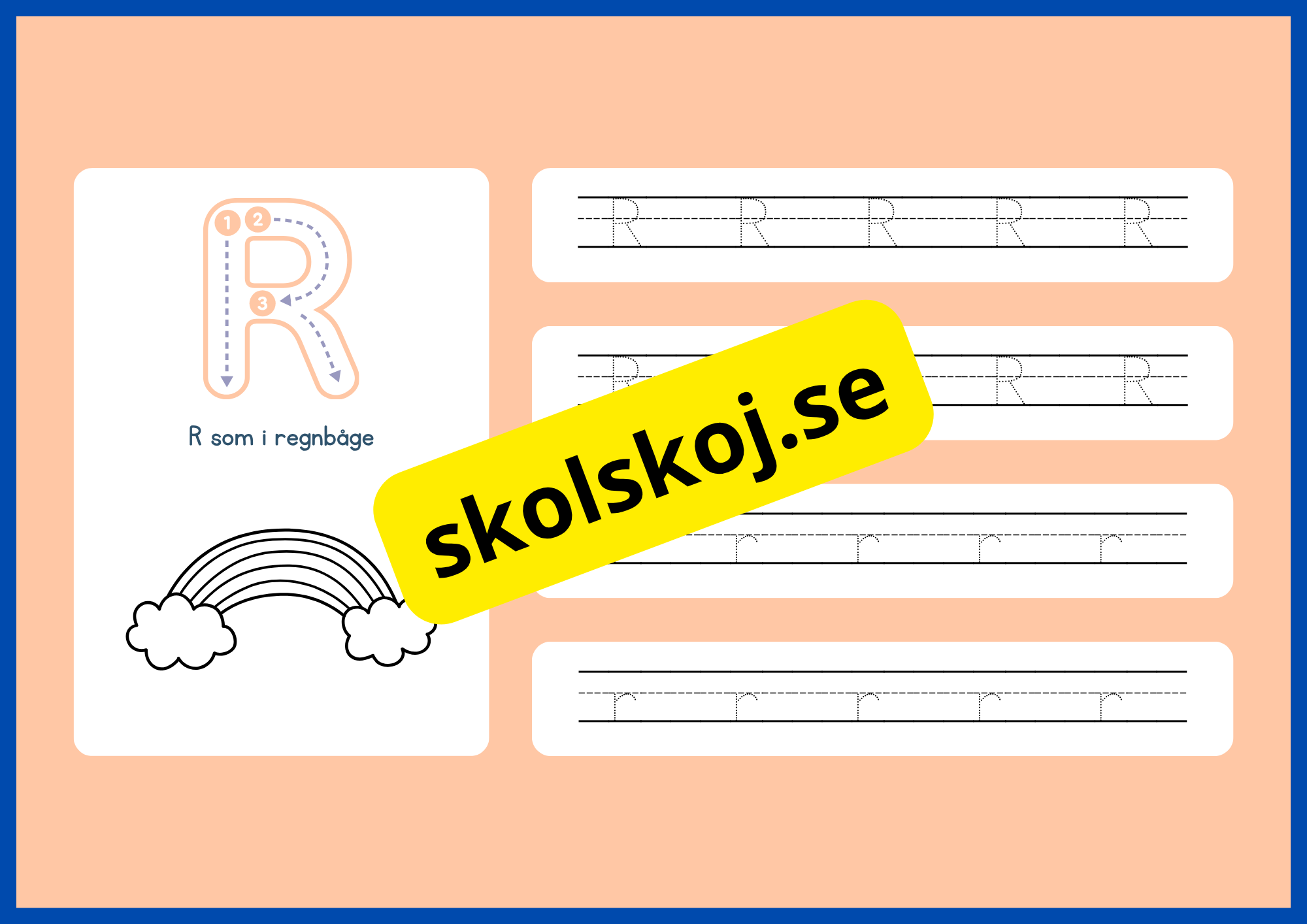 Jag lär mig alfabetet - Spåra bokstäver - Häfte