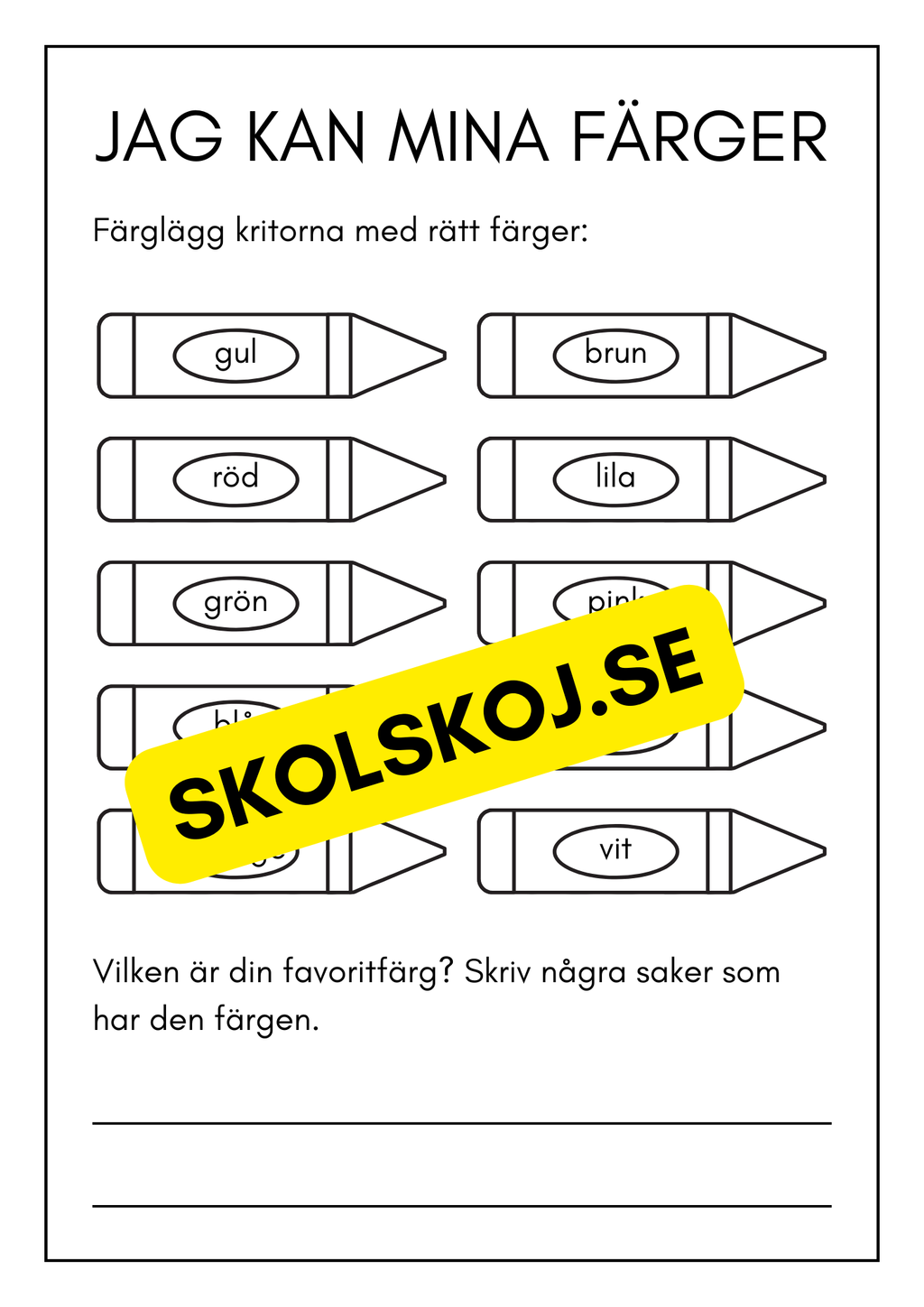 Fröken jag är klar - Yngre elever (26 sidor)