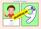 Sifferkort - A5 storlek