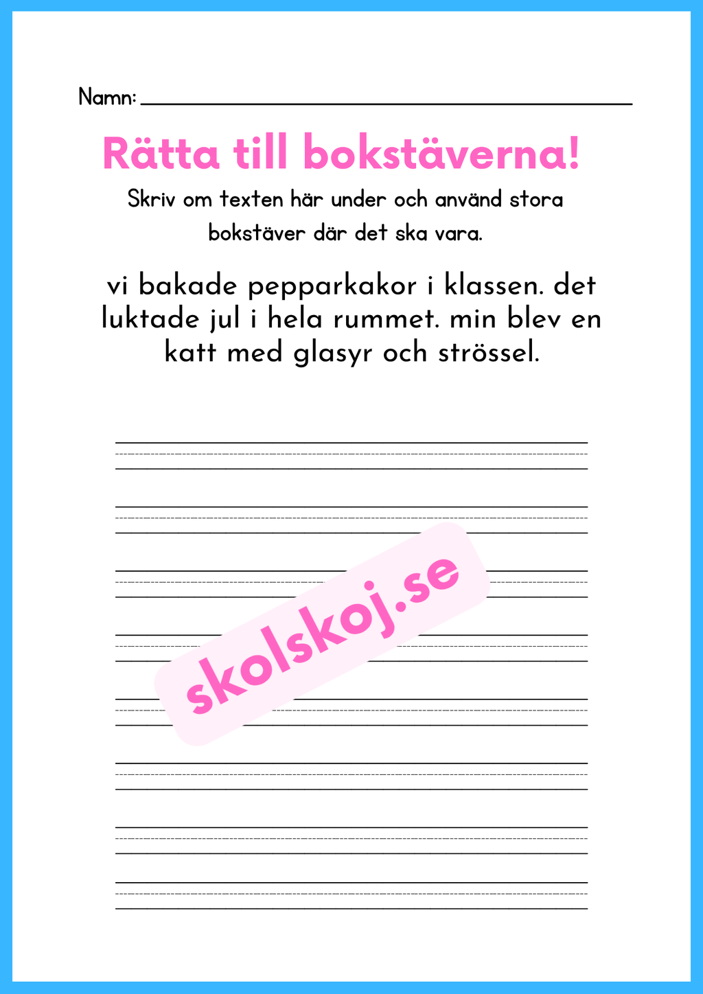 Rätta till bokstäverna