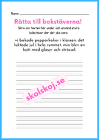 Rätta till bokstäverna