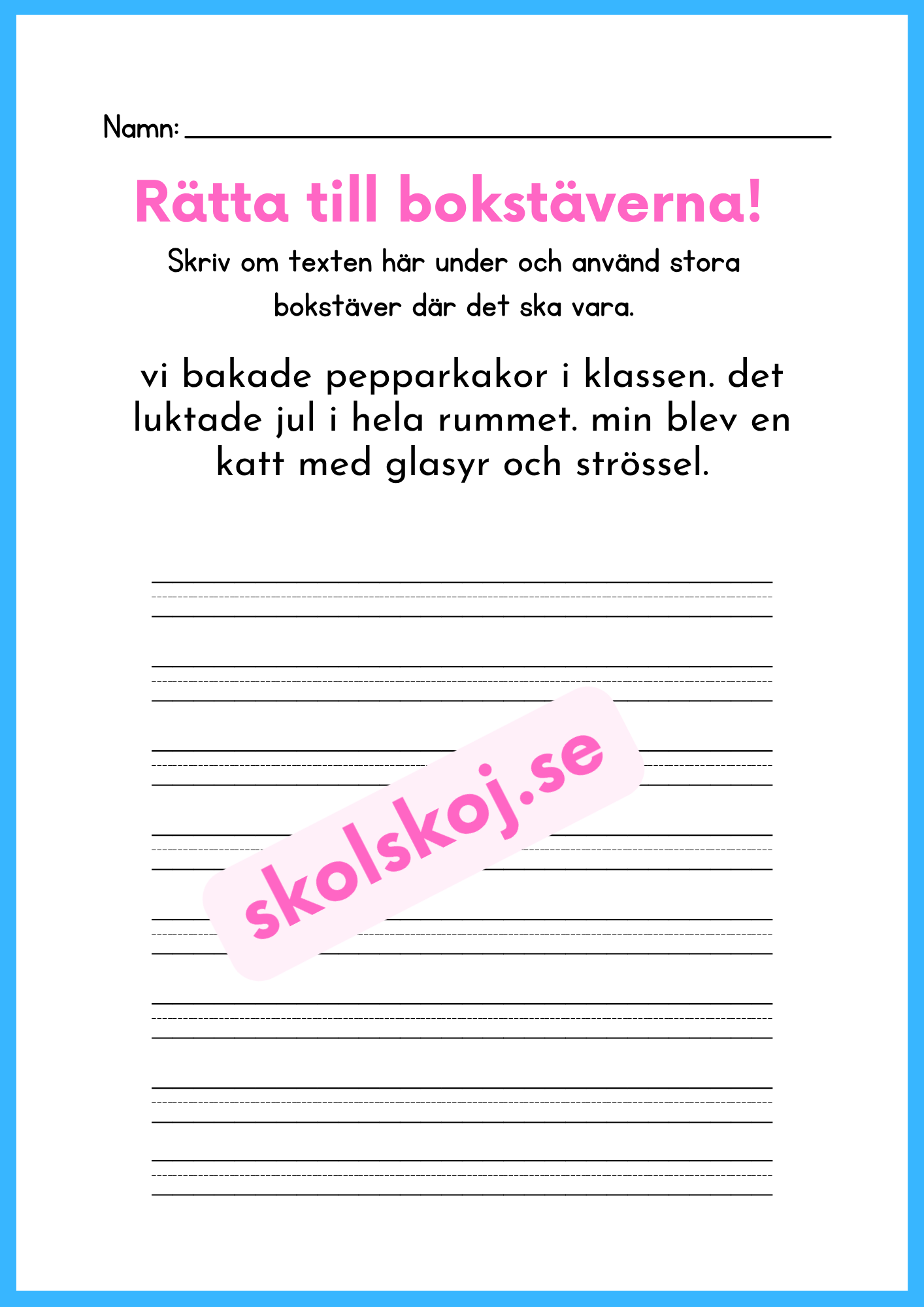Rätta till bokstäverna