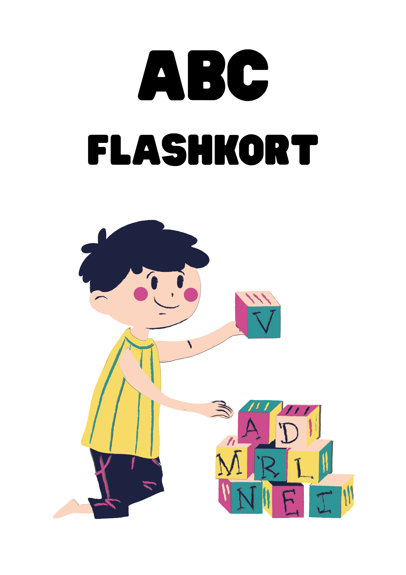 ABC flashkort - Hela alfabetet