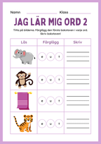 Jag lär mig ord 2 - Häfte