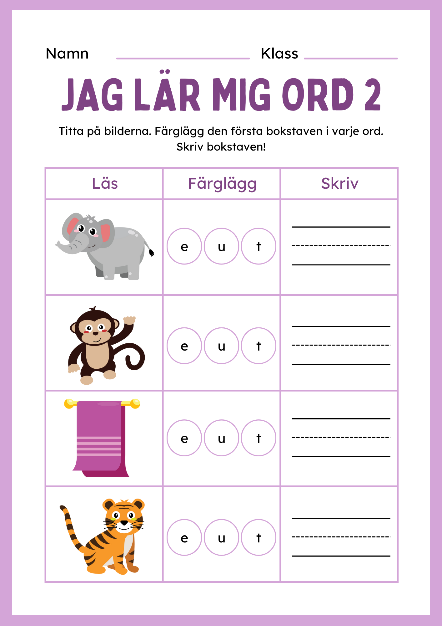 Jag lär mig ord 2 - Häfte