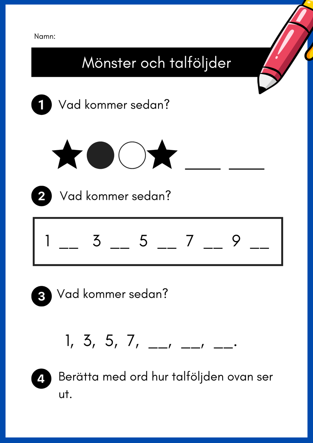 Mönster och talföljder