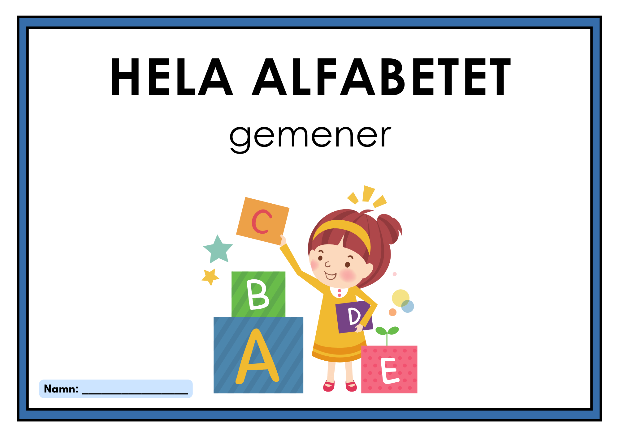 Hela alfabetet - gemener - Häfte
