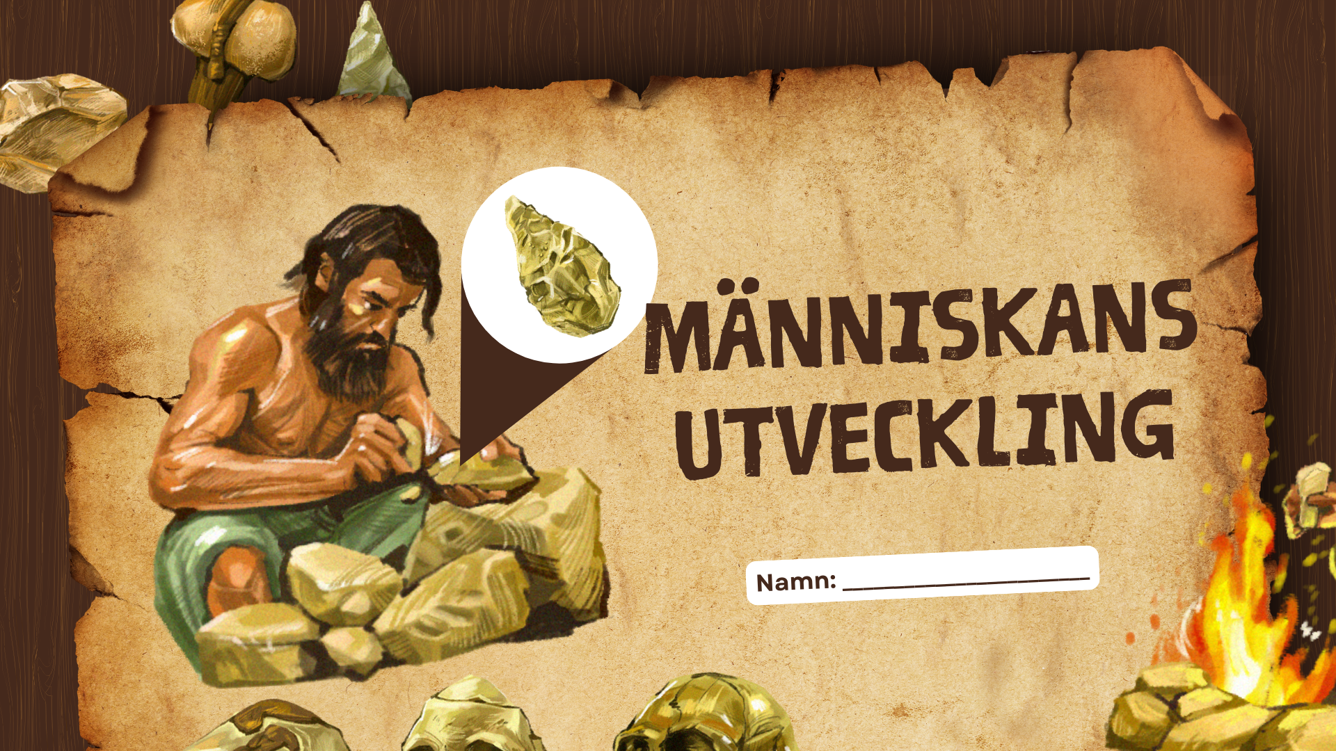 Människans utveckling - Fakta - Presentation - Frågor