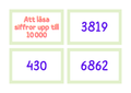 Att läsa siffror upp till 10 000