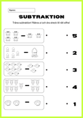 Träna subtraktion - Träna minus