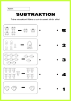 Träna subtraktion - Träna minus