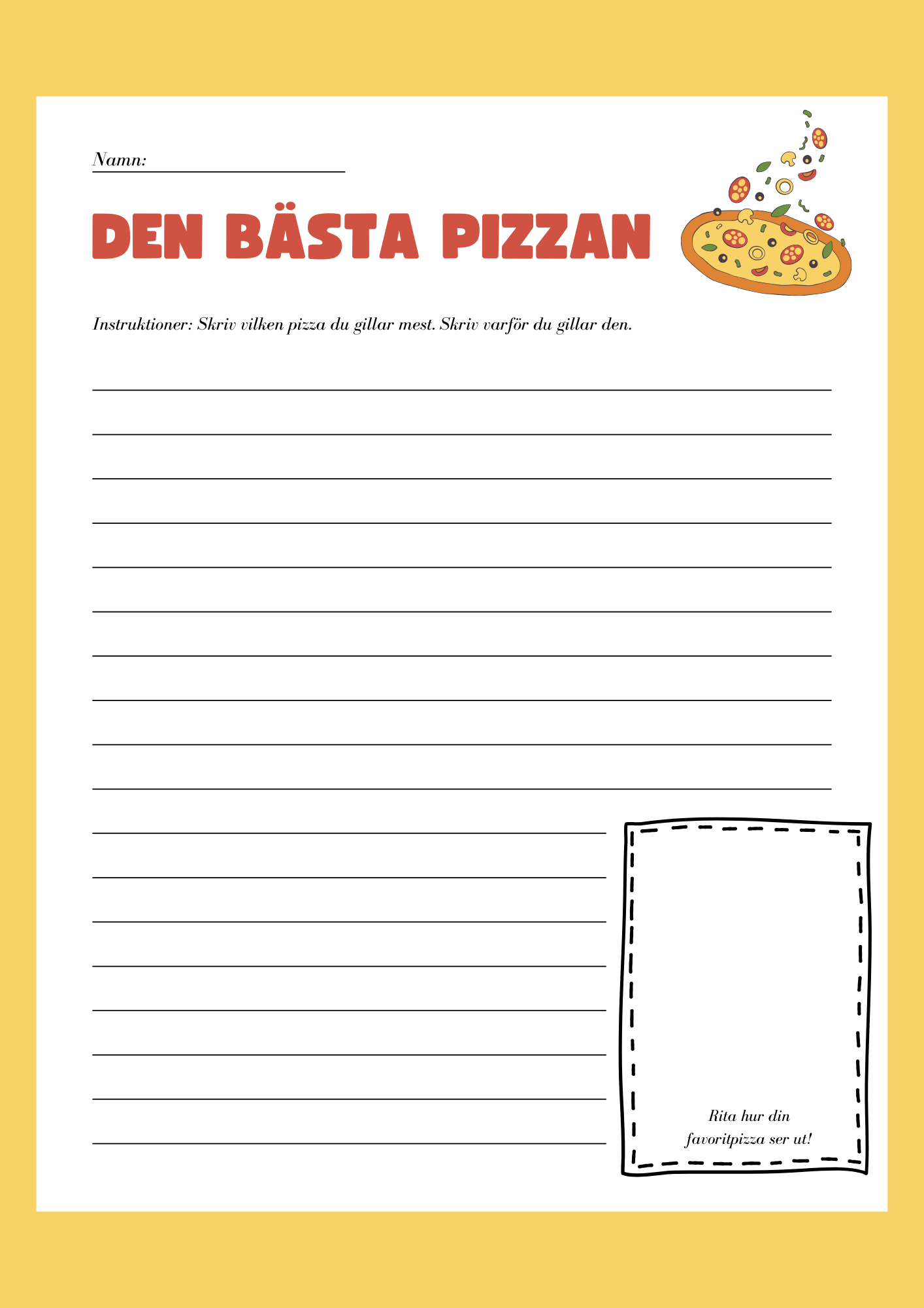 Min favoritmat - Häfte