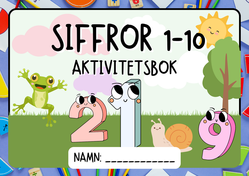 Siffror 1-10 - Aktivitetsbok