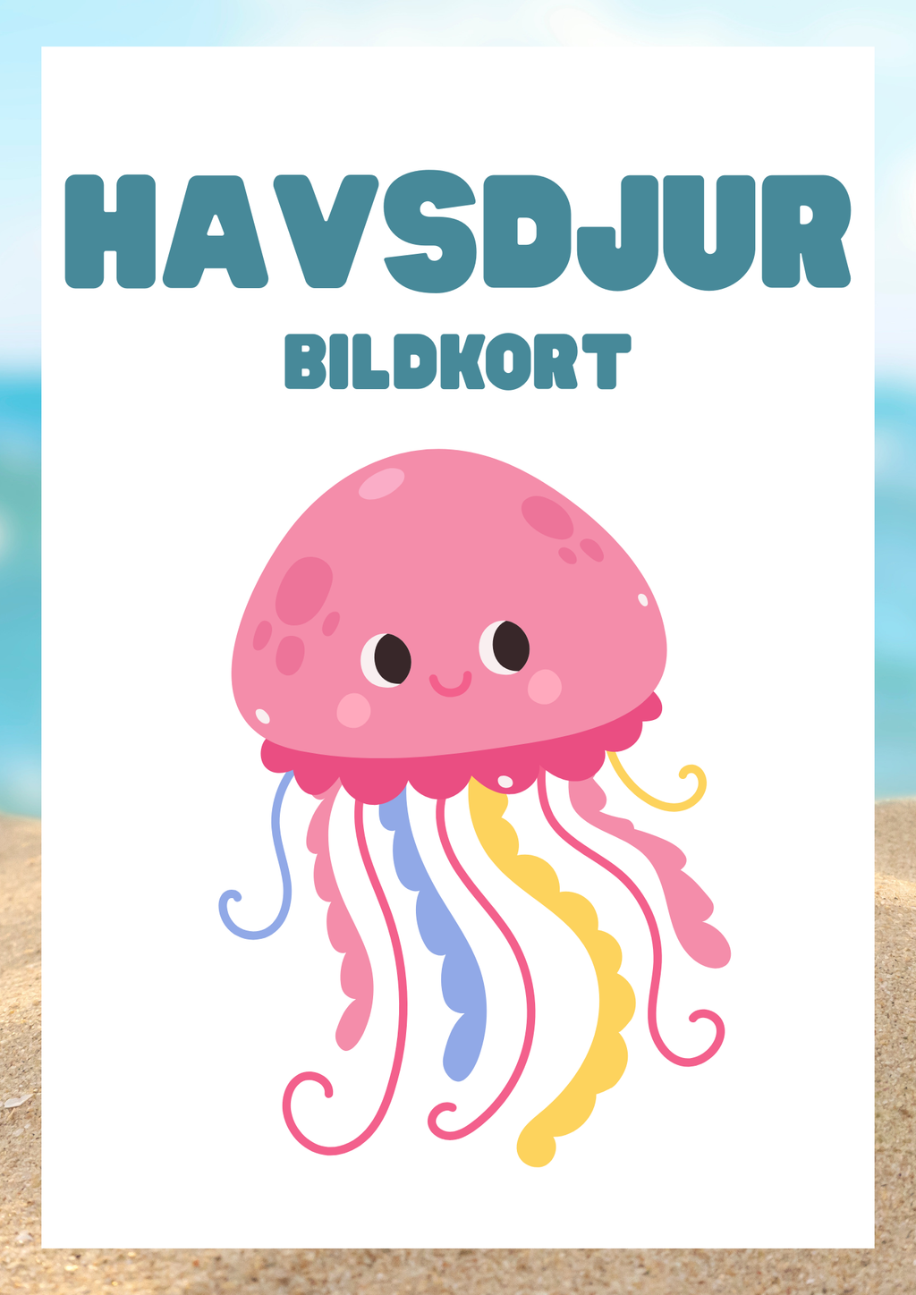 Havsdjur - Bildkort