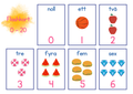 Flashkort 0 - 20 - A5 format