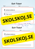 Exit ticket - Egen reflektion
