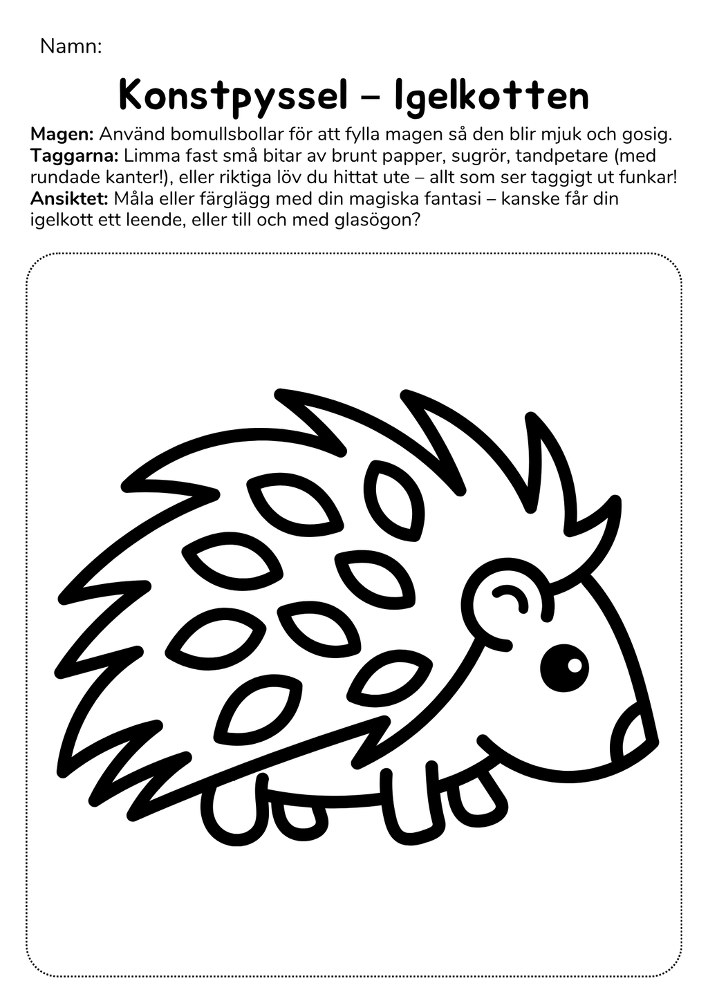 Lekfulla djurpyssel med bomull och fantasi