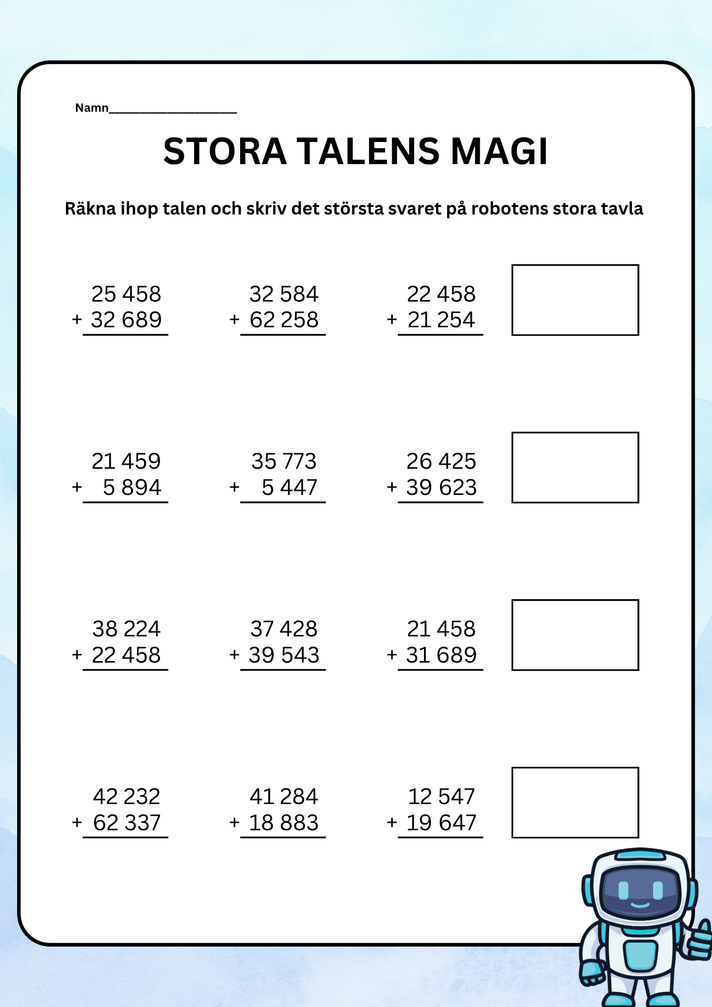 Stora talens magi - Häfte- Årskurs 4 - 6