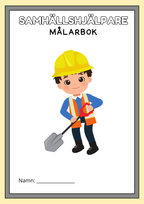 Samhällshjälpare - Målarbok